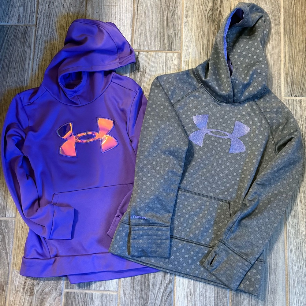 Under Armour Kids' Purple and Gray Hoodies Set